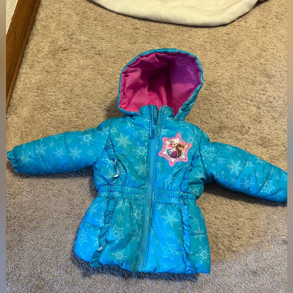 Disney Frozen puffer jacket size 2T